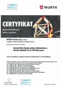 zabezpieczenia bierne - certyfikat 44